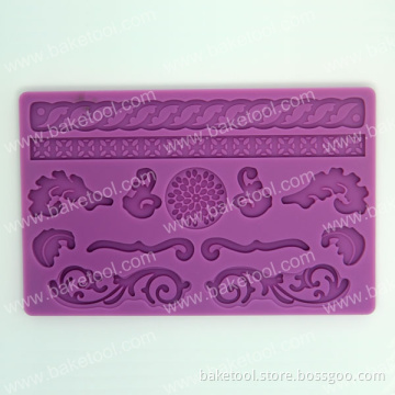 High Quality Fashion Leaves Silicone Mold for Cake Fondant Decorating